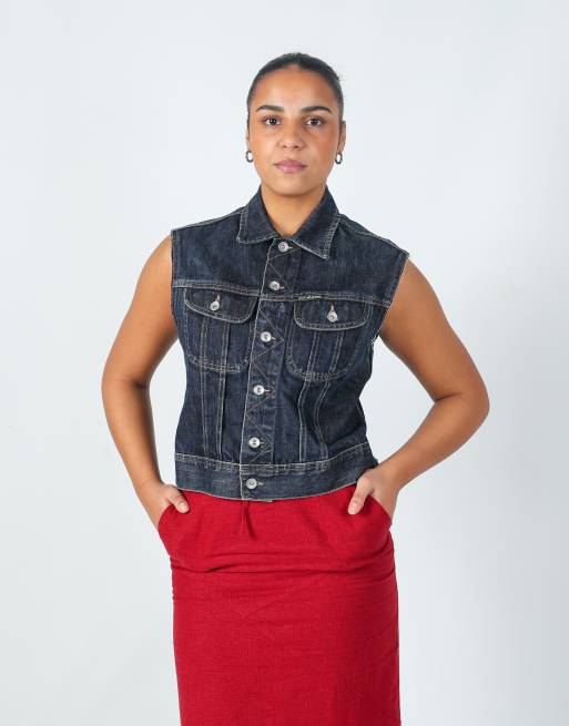 Vintage DKNY L denim jacket in blue, 3 of 4