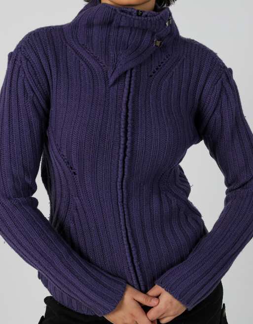 Vintage D.M.G M knitted jumper in purple, 4 of 4