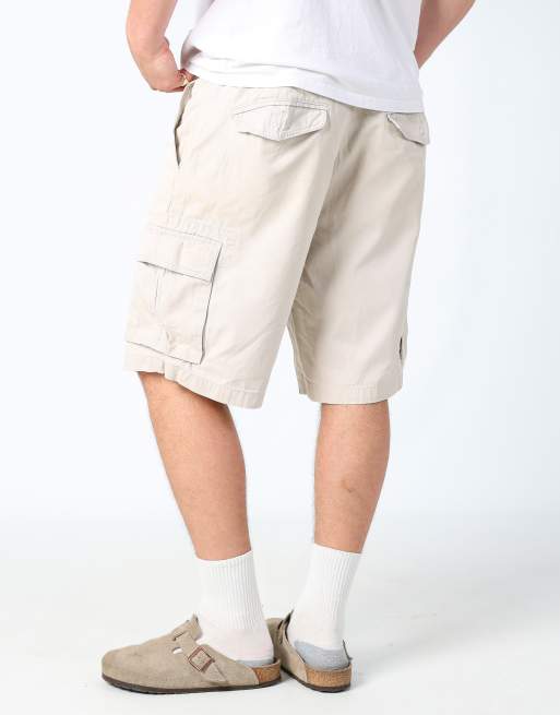 Vintage Dockers 32x27 canvas cargo shorts in beige