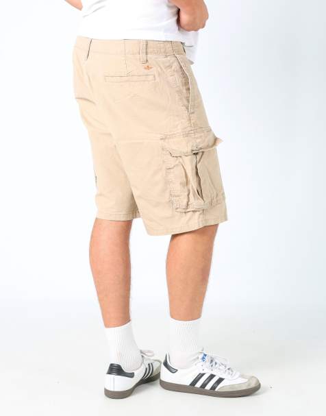 Vintage Dockers 34x21 canvas carpenter baggy shorts in tan - view 1
