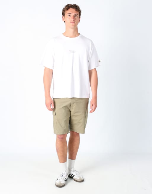 Vintage Dockers 36x19 canvas cargo shorts light green