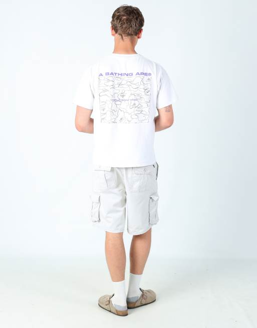 Vintage Dockers 36x20 canvas cargo shorts in ivory, 3 of 4