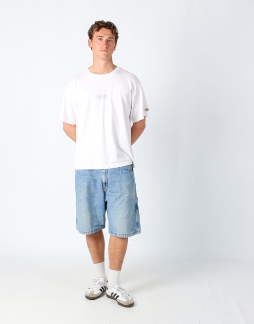 Vintage Dockers 36x21 canvas cargo shorts beige