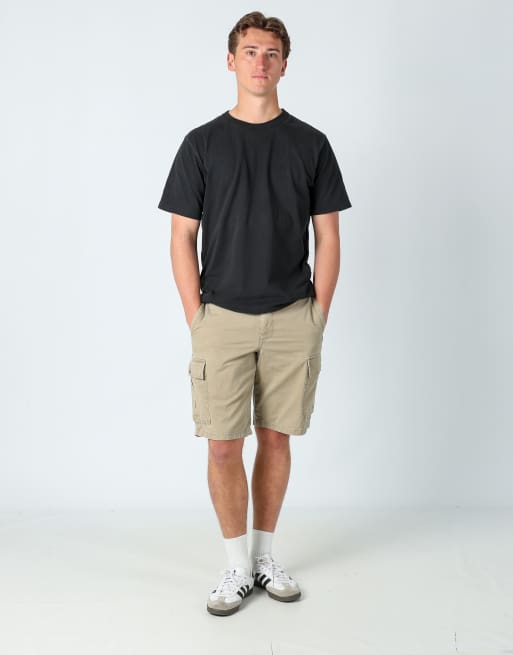 Vintage Dockers 36x23 canvas cargo shorts in tan