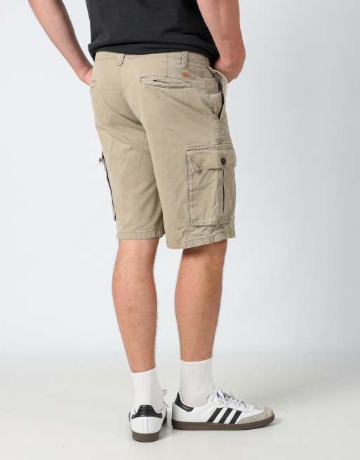 Vintage Dockers 36x23 canvas cargo shorts in tan, 2 of 4