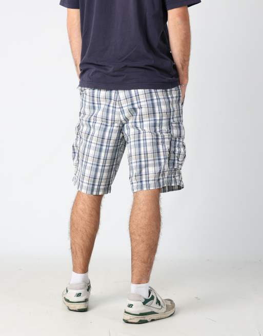 Vintage Dockers 36x24 canvas cargo shorts in blue