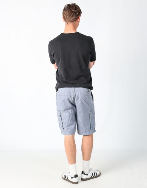 Vintage Dockers 36x31 canvas cargo shorts in grey, 3 of 4