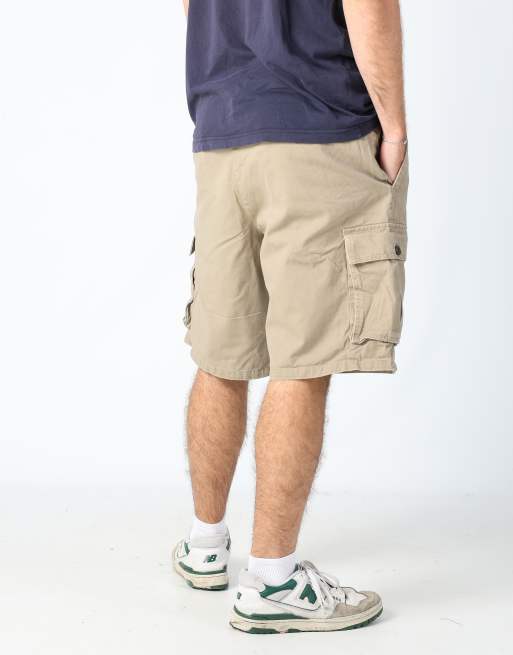 Vintage Dockers 36x31 canvas cargo shorts in tan