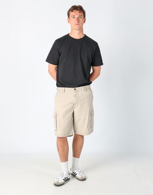Vintage Dockers 36x35 canvas cargo shorts in tan