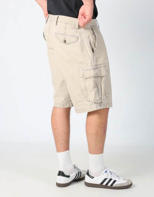 Vintage Dockers 36x35 canvas cargo shorts in tan, 4 of 4