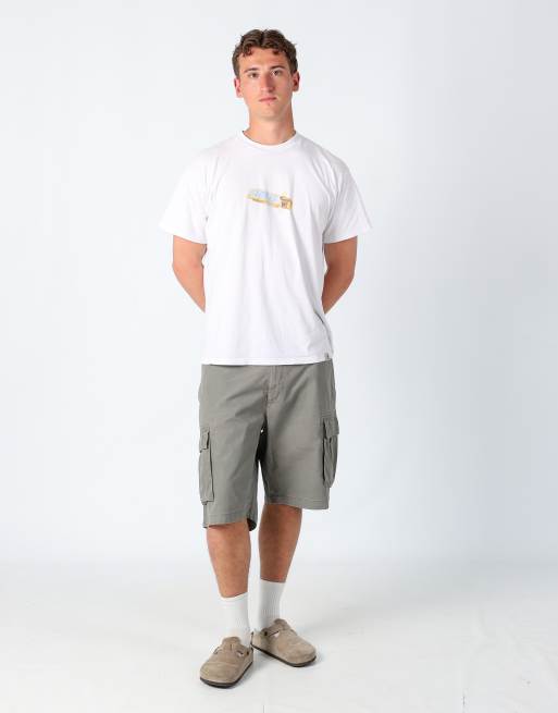 Vintage Dockers 38x23 canvas cargo shorts in grey