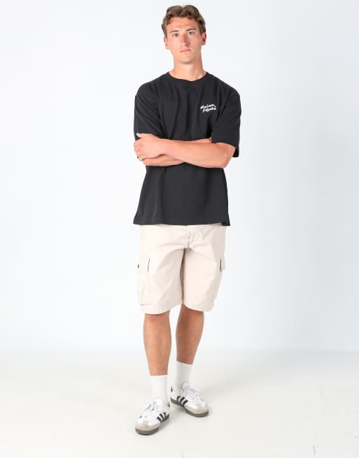 Vintage Dockers 40x20 canvas cargo shorts in cream