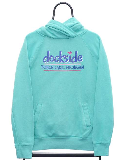 Vintage Dockside Graphic size S hoodie in green