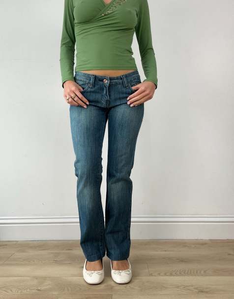 Vintage dolce and gabbana relaxed fit jeans in mid wash - view 1