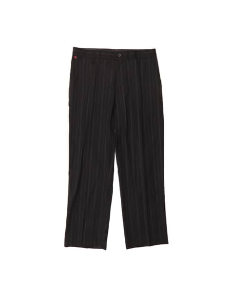 Vintage Dolce & Gabbana Chino Trousers It 46 Large W32 L28 In Black Striped - view 1