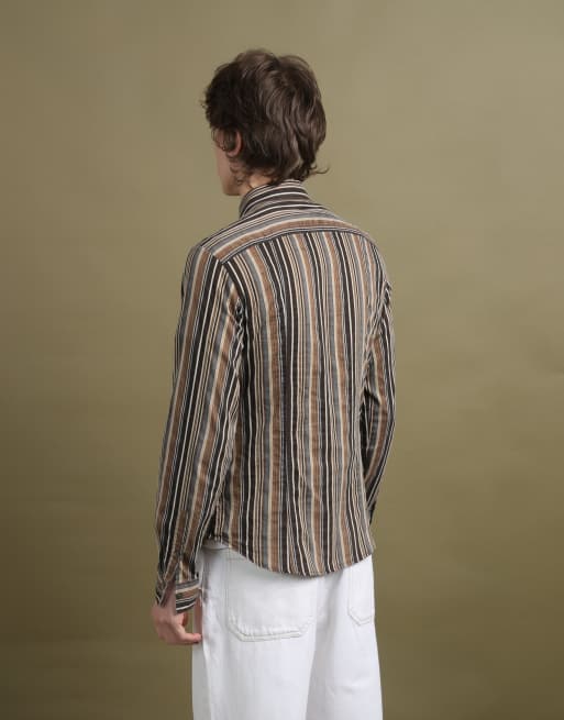 Vintage Dolce & Gabbana Dress Shirt size S/M in Brown, 4 of 4