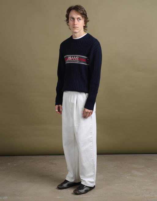 Vintage Dolce & Gabbana Jumper size M in Navy Blue, 3 of 5