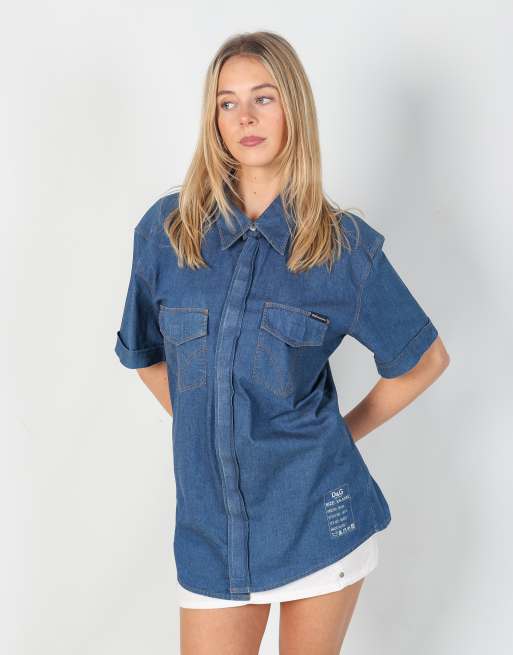 Vintage Dolce & Gabbana L shirt in blue, 3 of 4