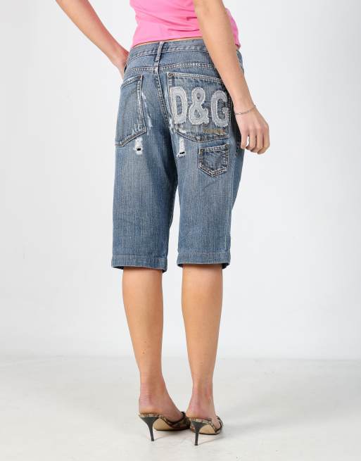 Vintage Dolce & Gabbana M denim shorts in light blue | ASOS