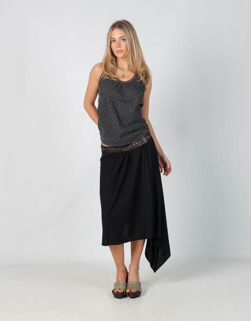 Vintage Dolce & Gabbana M woven maxi skirt in black