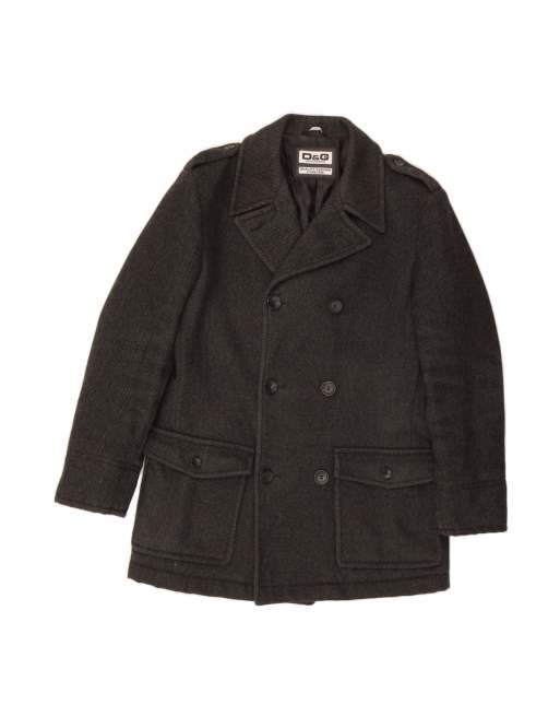 Vintage Dolce & Gabbana Pea Coat It 52 XL In Black