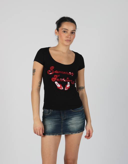 Vintage Dolce & Gabbana S baby tee in black