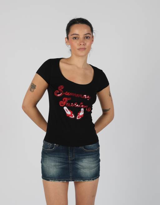 Vintage Dolce & Gabbana S baby tee in black, 3 of 4