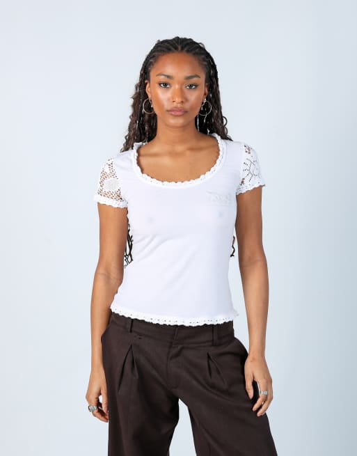 Vintage Dolce & Gabbana S baby tee in white