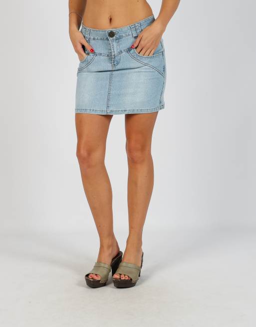 Vintage Dolce & Gabbana S denim mini skirt in blue, 2 of 4