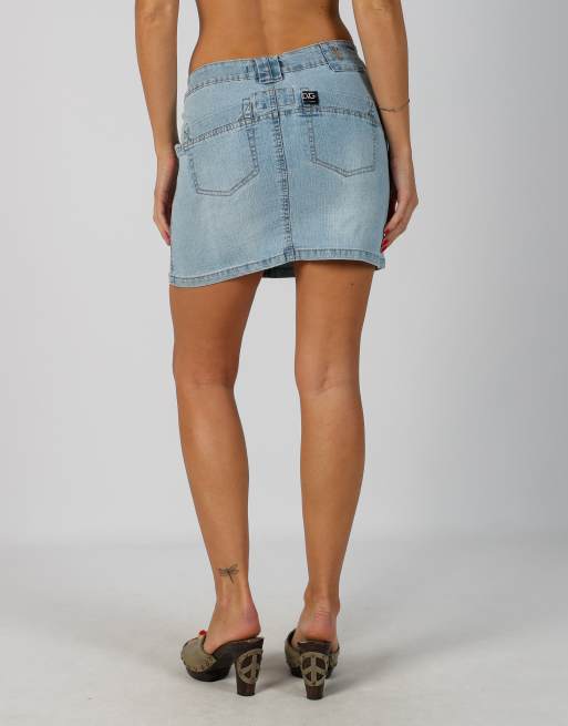 Vintage Dolce & Gabbana S denim mini skirt in blue, 4 of 4