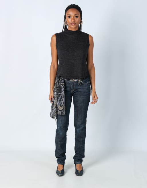 Vintage Dolce & Gabbana S skinny jeans in blue