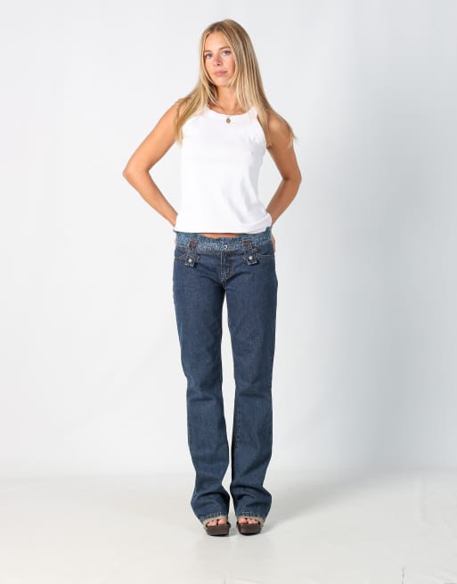Vintage Dolce & Gabbana S straight jeans in blue