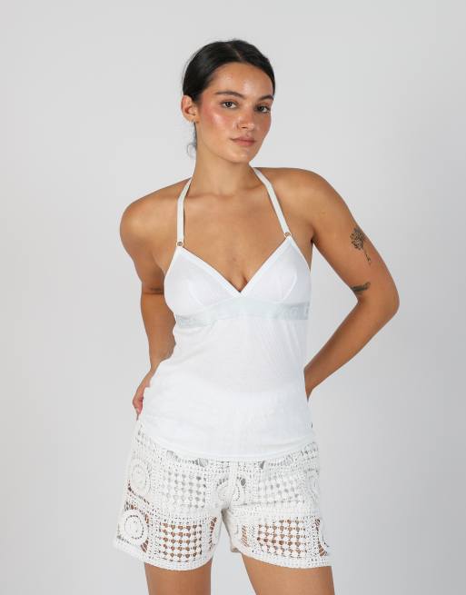 Vintage Dolce & Gabbana S woven vest in ivory