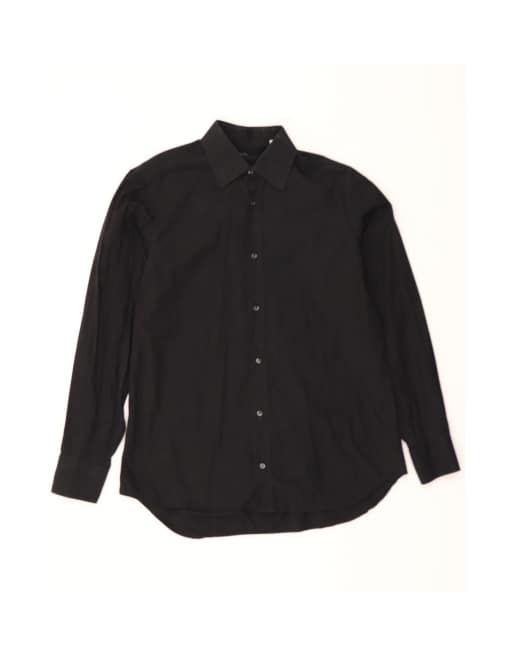 Vintage Dolce & Gabbana Shirt Size 15 1/2 39 Medium In Black Pinstripe