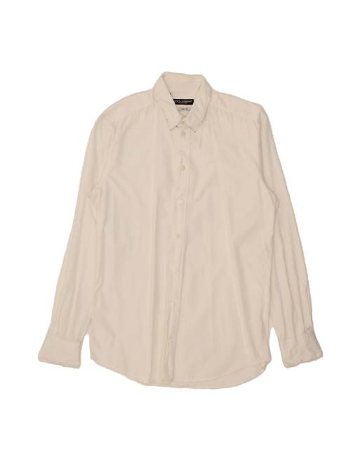 Vintage Dolce & Gabbana Shirt Size 15 3/4 40 Medium In White