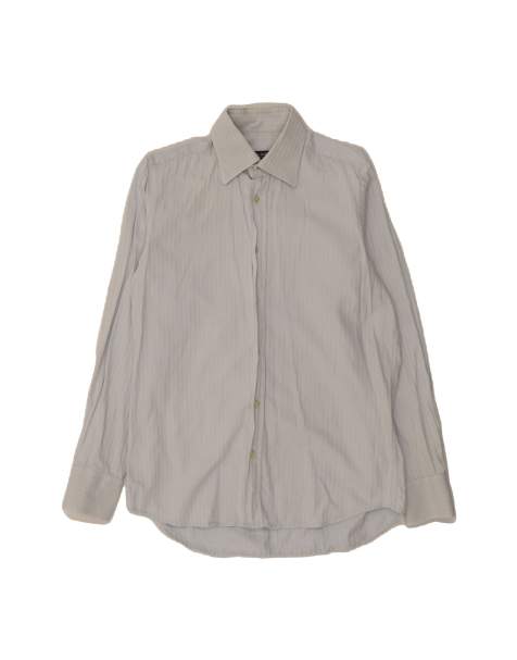 Vintage Dolce & Gabbana Shirt Size 38 15 Medium In Blue Pinstripe - view 1