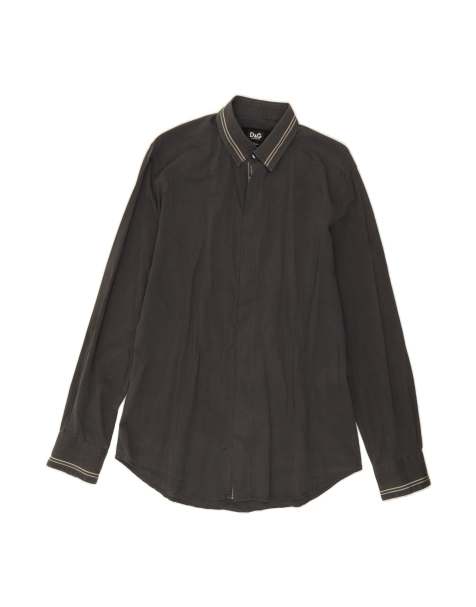 Vintage Dolce & Gabbana Slim Shirt Medium In Black - view 1