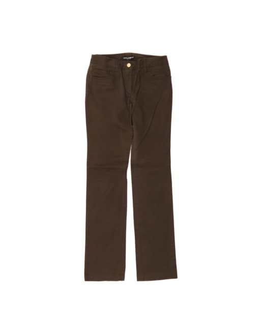 Vintage Dolce & Gabbana Straight Jeans It 40 Small W28 L33 In Brown