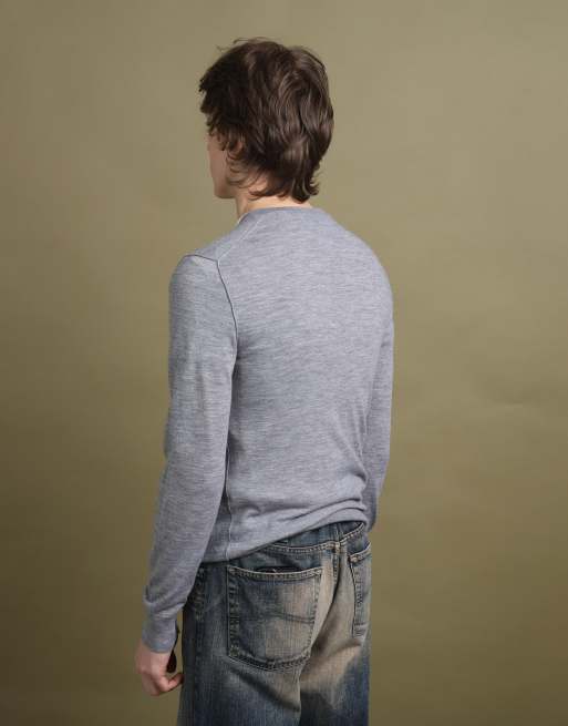 Vintage Dolce & Gabbana V-Neck Jumper size S in Grey, 3 of 3