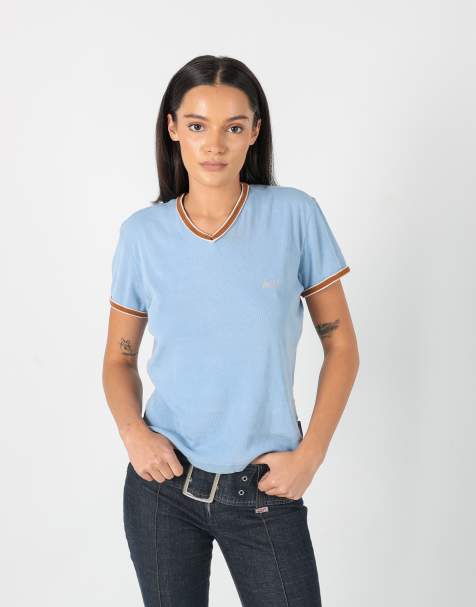 Vintage Dolce & Gabbana XL Woven Top Light Blue - view 1