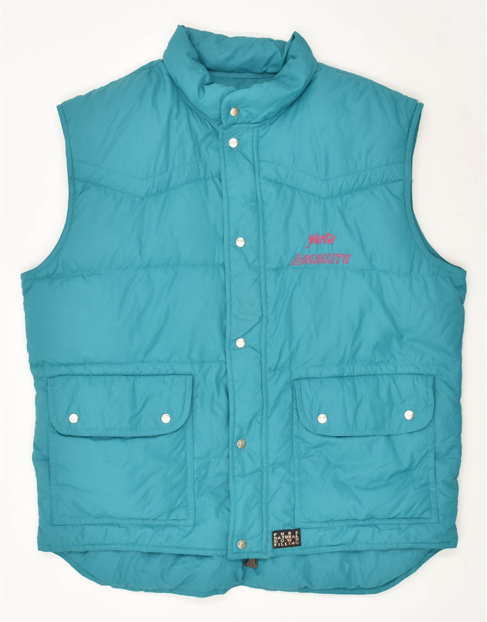Vintage Dolomite Size M Padded Gilet in Blue