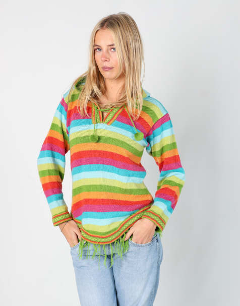 Vintage Dorado S knitted jumper in multi colured - view 1