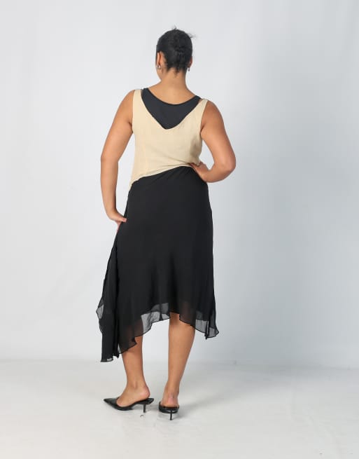 Vintage Dream M woven maxi dress in black, 3 of 4