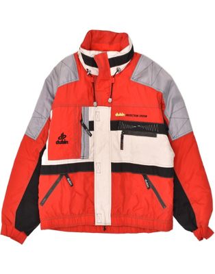 Vintage Dubin Size XL Colourblock Ski Jacket in Red