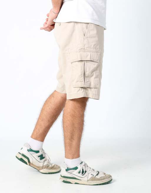 Vintage Duckers 34x21 canvas cargo shorts in cream, 4 of 4