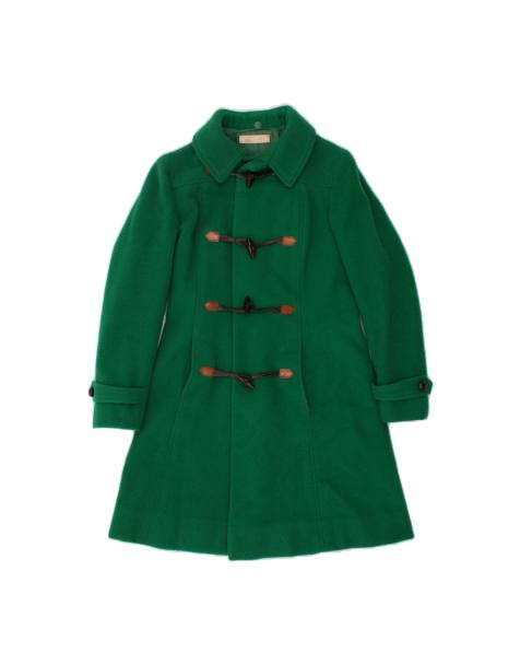 Vintage Duffle Coat UK 10 Small In Green - view 1