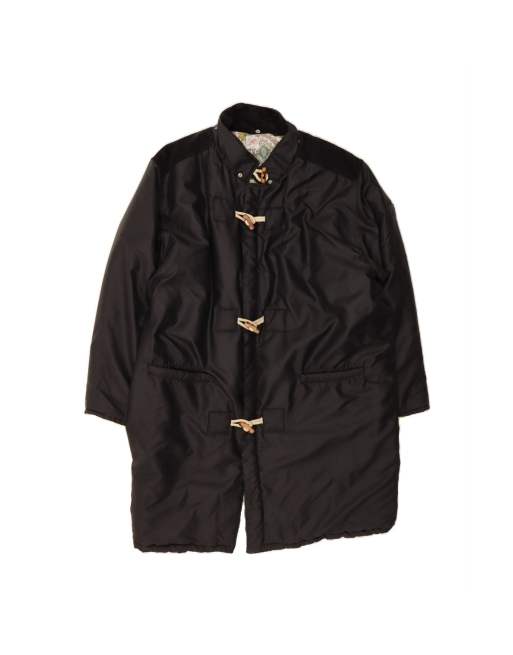 Vintage Duffle Coat UK 40 Large In Black