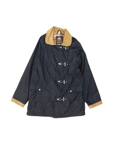 Vintage Duffle Jacket UK 16 Large In Blue - view 1
