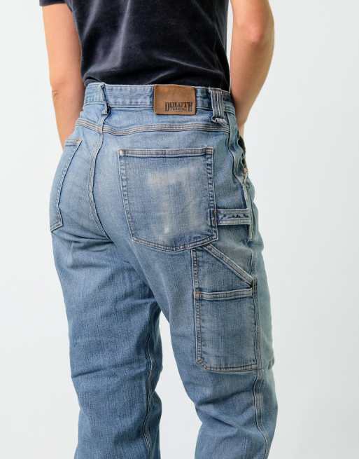 Vintage Duluth Trading 36x32 Denim Carpenter Baggy Jeans Blue