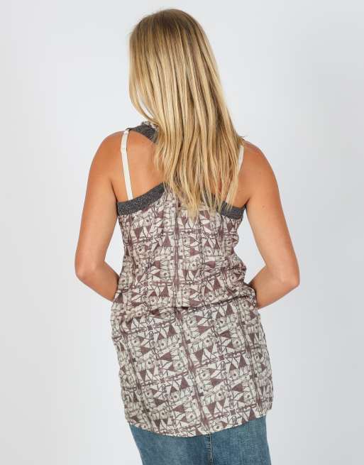 Vintage E-go S cami in brown, 2 of 4